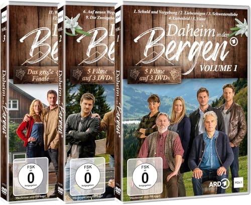 Daheim in den Bergen ? Alle 12 Spielfilme der beliebten TV-Reihe erstmals vollständig in der 7-DVD Gesamt-Edition (2018?2024) ? Die Familiensaga aus dem Allgäu (WME Home Entertainment) für 49,99 EUR bei amazon.de Bild: Daheim in den Bergen ? Alle 12 Spielfilme der beliebten TV-Reihe erstmals vollständig in der 7-DVD Gesamt-Edition (2018?2024) ? Die Familiensaga aus dem Allgäu (WME Home Entertainment) für 49,99 EUR bei amazon.de