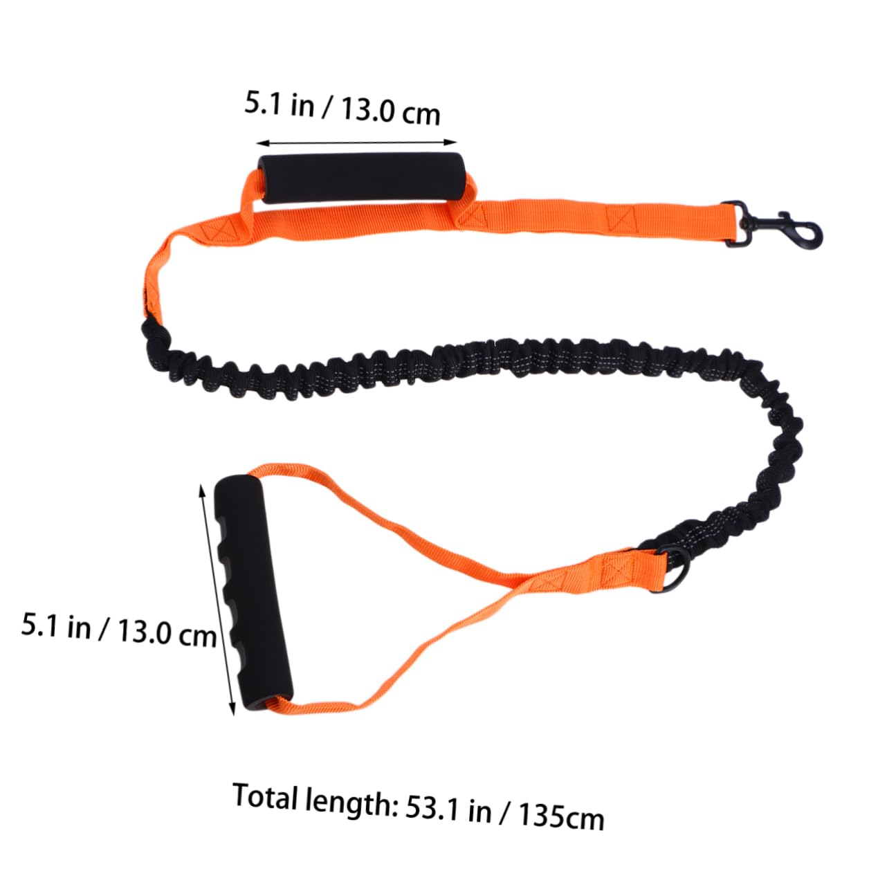 BESTonZON Reflective Pet Leash for Large Dogs Heavy Duty Rope Dog Leash with Handles Durable Design for Training and Safety Traffic for Medium and Large Breeds