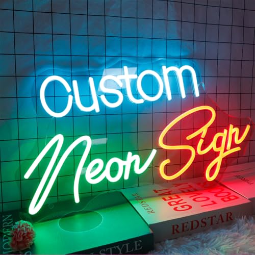 Image of Custom Neon Sign, Customizable Large Led Name Sign, Custom Neon Signs Personalized for Business Bar Store Logo, Neon Light Sign for Salon Party