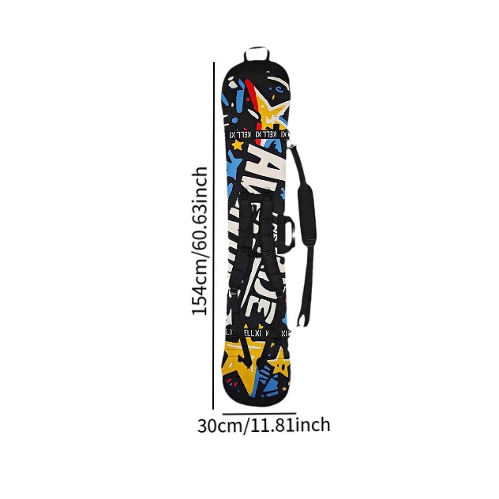 Snowboard Housse Protection Case Sac Bretelles Néoprène Antirayures Parfait pour Activités Ski Loisirs Montagne, 154 Cm