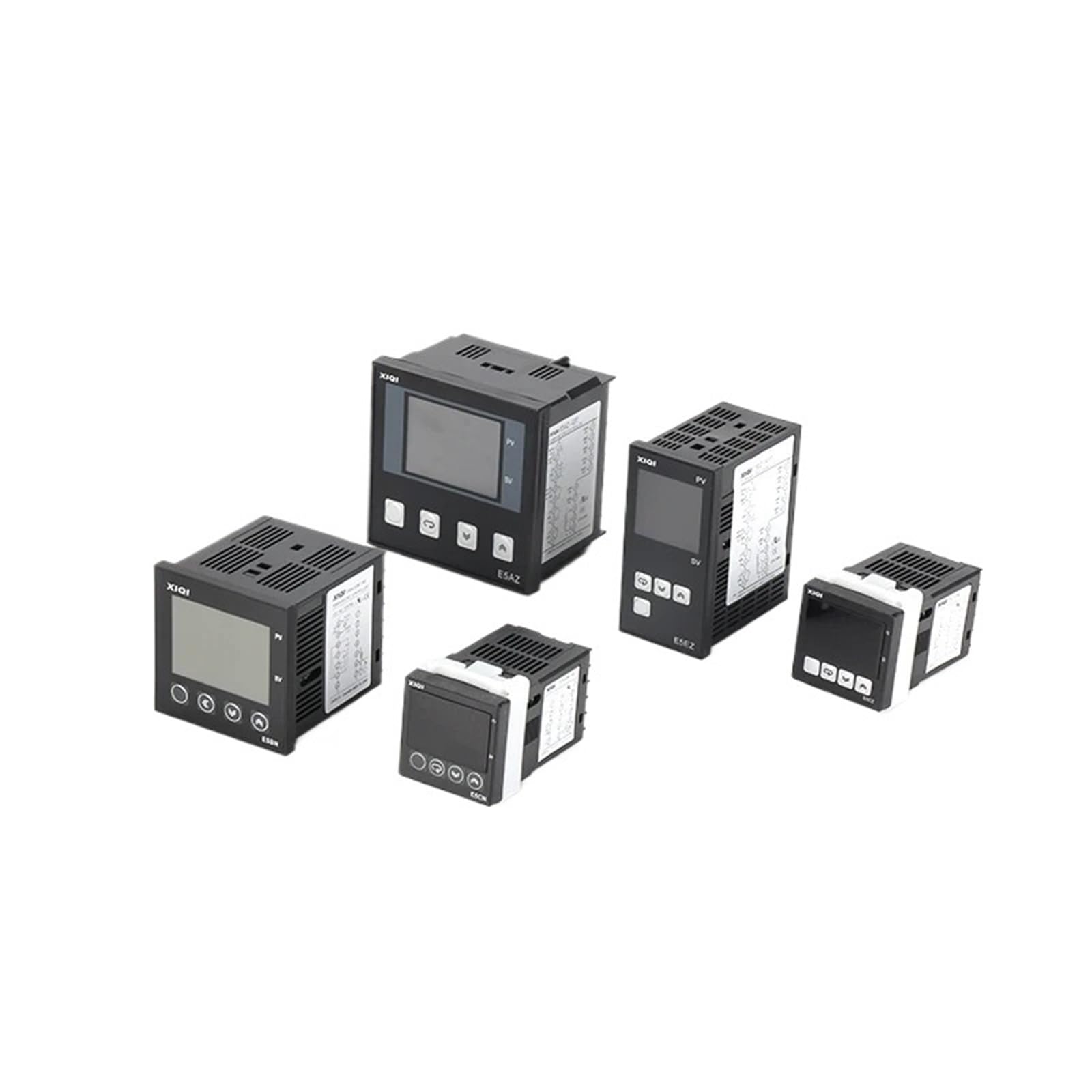 Controlador de temperatura inteligente digital RS485, 48 x 96 mm, 0 a 1300 grados, TC RTD, entrada de 4-20 mA, 1-5 V, salida de voltaje en mA.