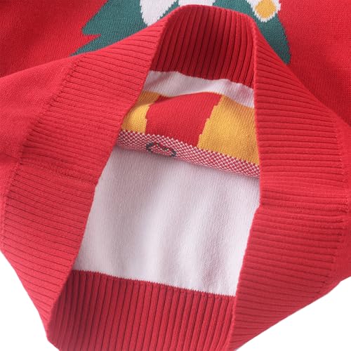 Image of Ugly Christmas Sweater for Girls Funny Xmas Knit Pullover Shirts Kids Child Holiday Jumper Tops Outfit 2-14 Years