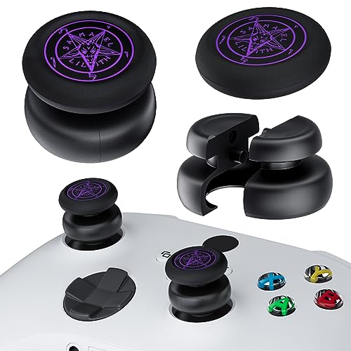 Image of NO FALLING OFF Thumbstick Extender & Silicone Grip Cover 2 Sets for Xbox Series X /S & Xbox One S /X Controller(Devil Purple)