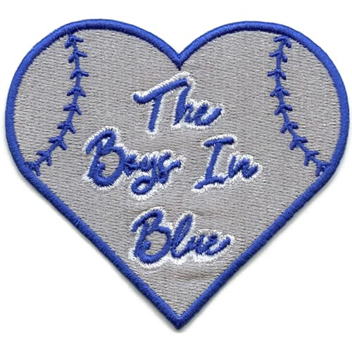 The Boys In Blue Patch Los Angeles Baseball Sports Fan Embroidered Iron On