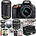 Nikon D5600 DSLR Wi-Fi Digital SLR Camera 2019 Holiday Savings Bundle with 18-55mm VR & 70-300mm Double Zoom 2 Lens Kit + 0.43x Macro + 2.2X Telephoto + Deco Gear Case Extended Warranty & Accessories