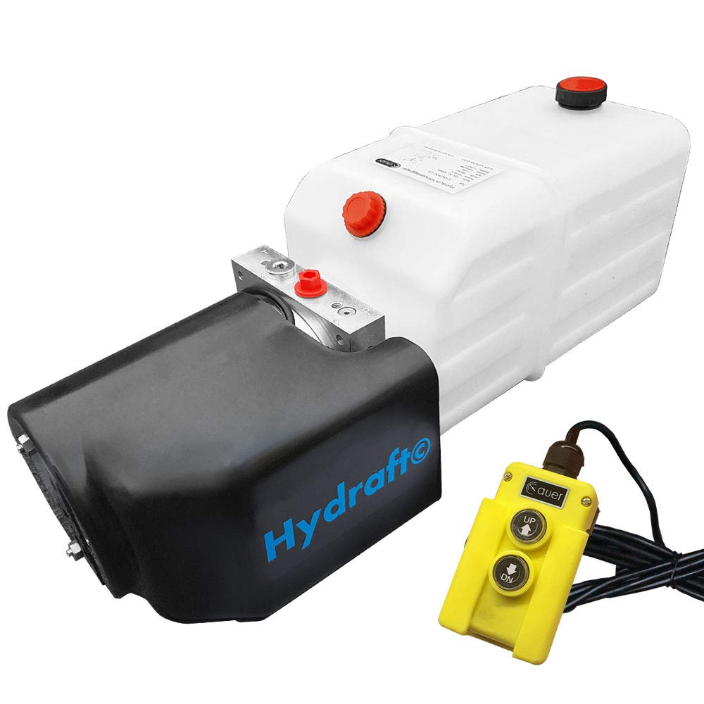 Hydraulikaggregat Hydraft, Hydraulikpumpe 12 V 180 bar 2000 Watt mit 8 Liter Tank