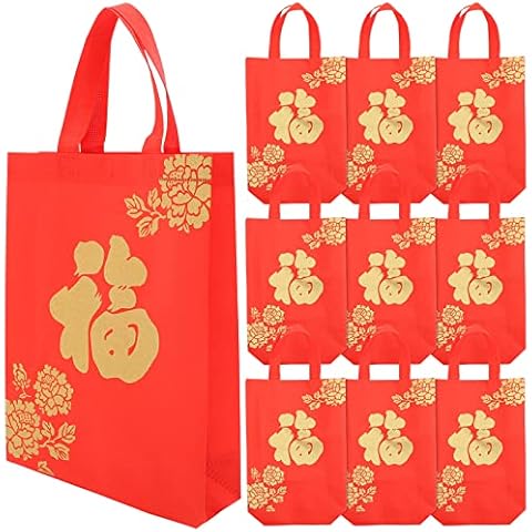 LUOZZY 10pcs Chinese New Year Gift Bags Cover