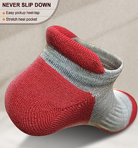 Image of BULLIANT Socks For Women 6Pairs-Womens Athletic Ankle Socks No Show Cushioned for Walking Running-Compression Arch Support