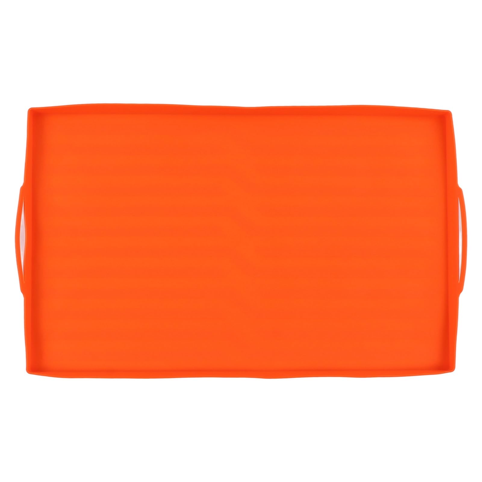 Greensen Grillmatte aus Silikon, Antihaftbeschichtet, Grillmatte, Hochhitzebeständig, Rutschfest, Schutzhülle für Grill, Kochen Im Freien, Camping, Hinterhof (36 Zoll orangefarbener Griff)