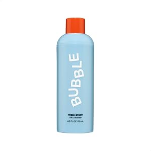Bubble Skincare Fresh Start Gel Cleanser - Gentle Exfoliating Face Wash for Oily Skin - Gel Cleanser with Aloe Vera Juice + Caffeine to Help Soothe Complexion - Summer Skincare Essential (125ml)