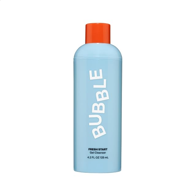Bubble Skincare Fresh Start Gel Cleanser - Gentle Exfoliating Face Wash for Oily Skin - Gel Cleanser with Aloe Vera Juice + Caffeine to Help Soothe Complexion - Summer Skincare Essential (125ml)