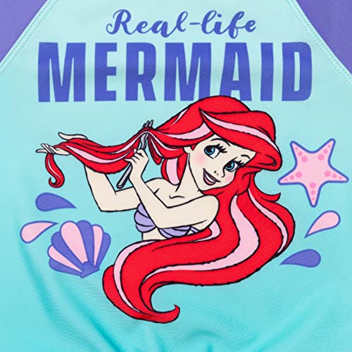 Disney 7052816LM-2T Princess Ariel Toddler Girls One Piece Bathing Suit Bikini Top Rash Guard Swim Skirt Modest Swimsuit And Bottom 2T thumb #6