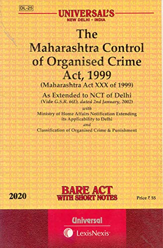 The Maharashtra Control of Organised Crime Act, 1999 [Paperback] ...