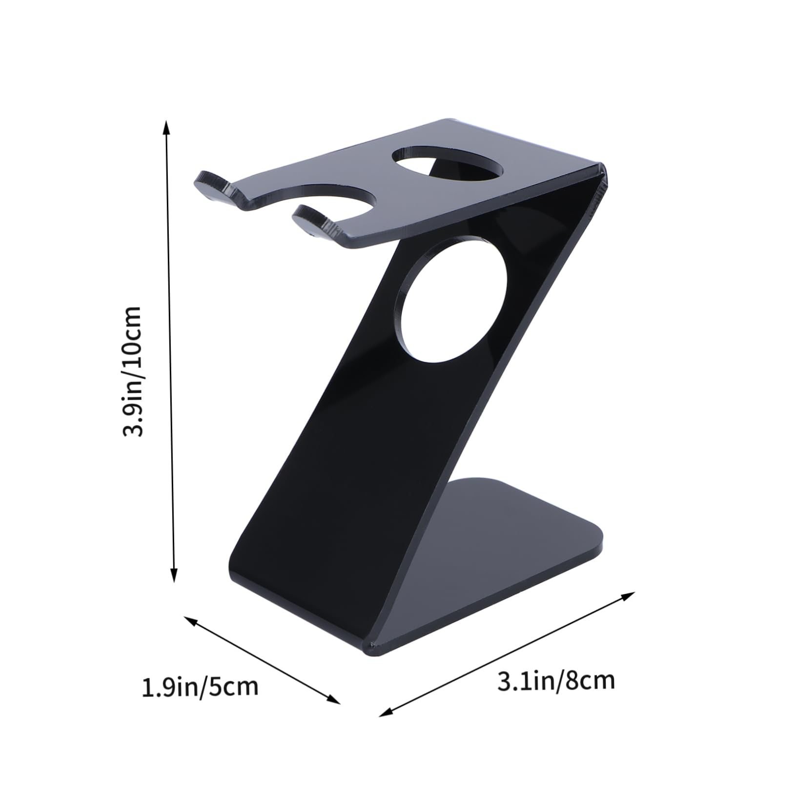 NULYLU Brush Holder Razor and Brush Stand Set Men's Acrylic Holder for Safety Razor Universal Size Stand for Portable