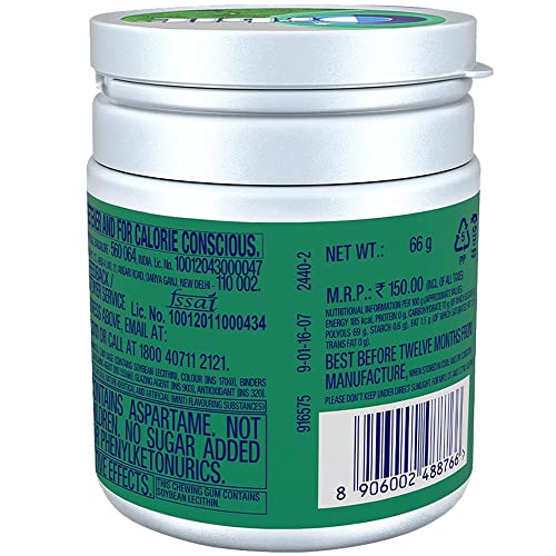 Image of Orbit Spearmint Sugar-Free Chewing Gum | Chewing Gums for Clean and Healthy Teeth | Pocket-Friendly & Easy to Carry Pot Pack |59.4g | Pack of 2