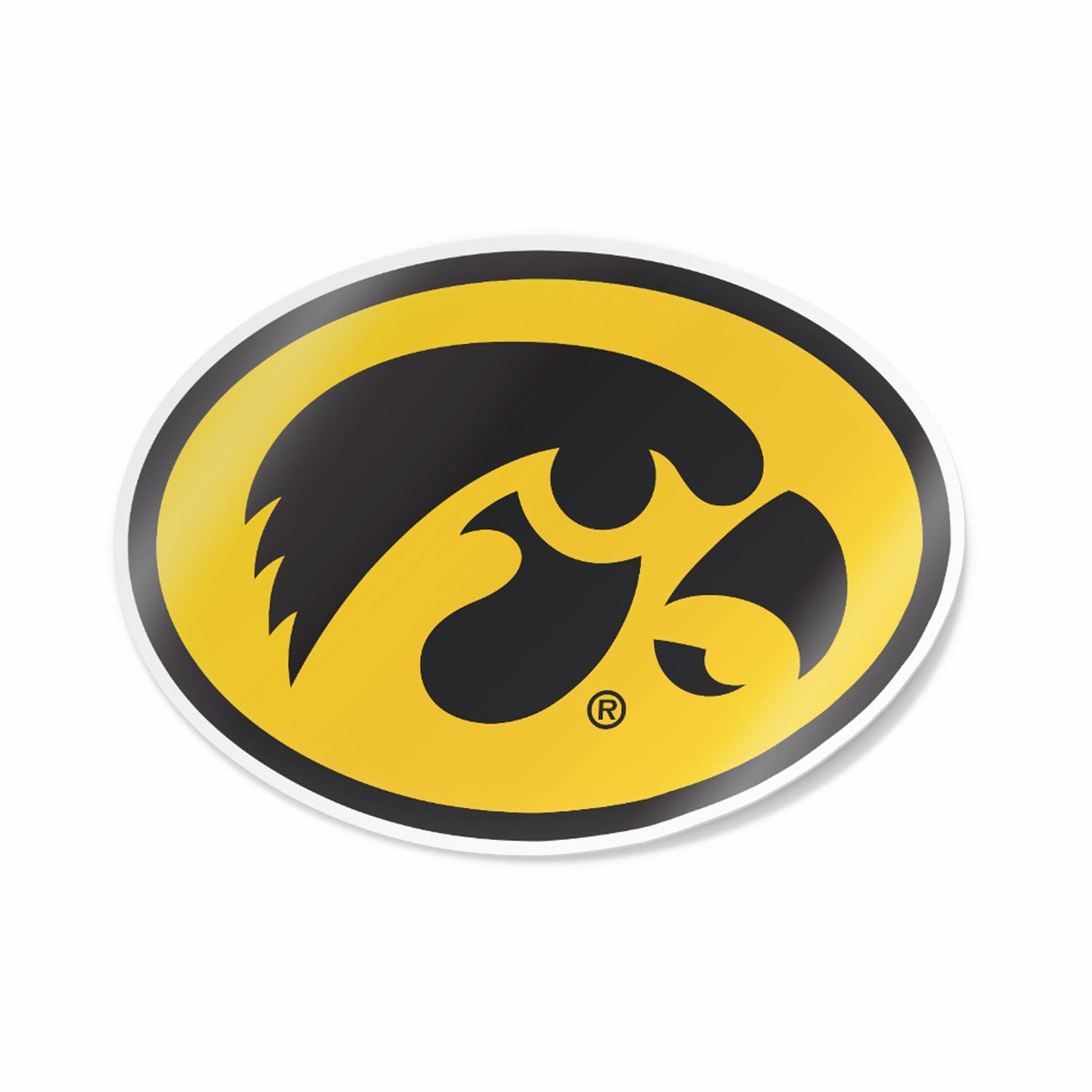 Nudge Printing Iowa Hawkeye Stickers University of Iowa Oval Tigerhawk Heavy-Duty Waterproof Decal for Cars, Windows, Laptops, Water Bottles and Coolers