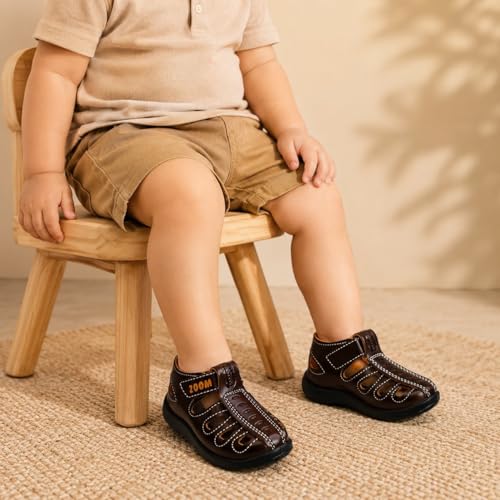 Image of ZOOM Sandals Casual Fisherman Adjustable Sporty Summer Closed Comfortable Toe Sandals with Premium PU Padding For unisex kids-pack of 1(9 Months-4.5 Years)