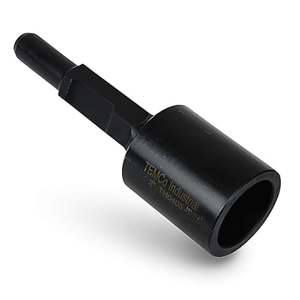 TEMCo TH0405 1-1/8? / 30 mm Hex Shank Demo Hammer T POST DRIVER ATTACHMENT