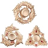 Fidget Spinners Golden Dragon Fidgit Hand Finger Spinner Toys Focus Toys Metal Fingertip Gyro Stress Relief Anxiety ADHD EDC Toy Best Party Favors Gift Collections for Kids Adults Friends with Case