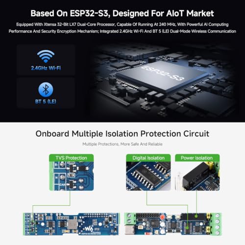 Module ESP32-S3 industriel RS485 CAN carte IoT Wi-Fi Bluetooth - 5