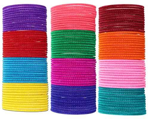 Image of NMII Glass with Plain and Glossy Finished Bangle Set For Women and Girls