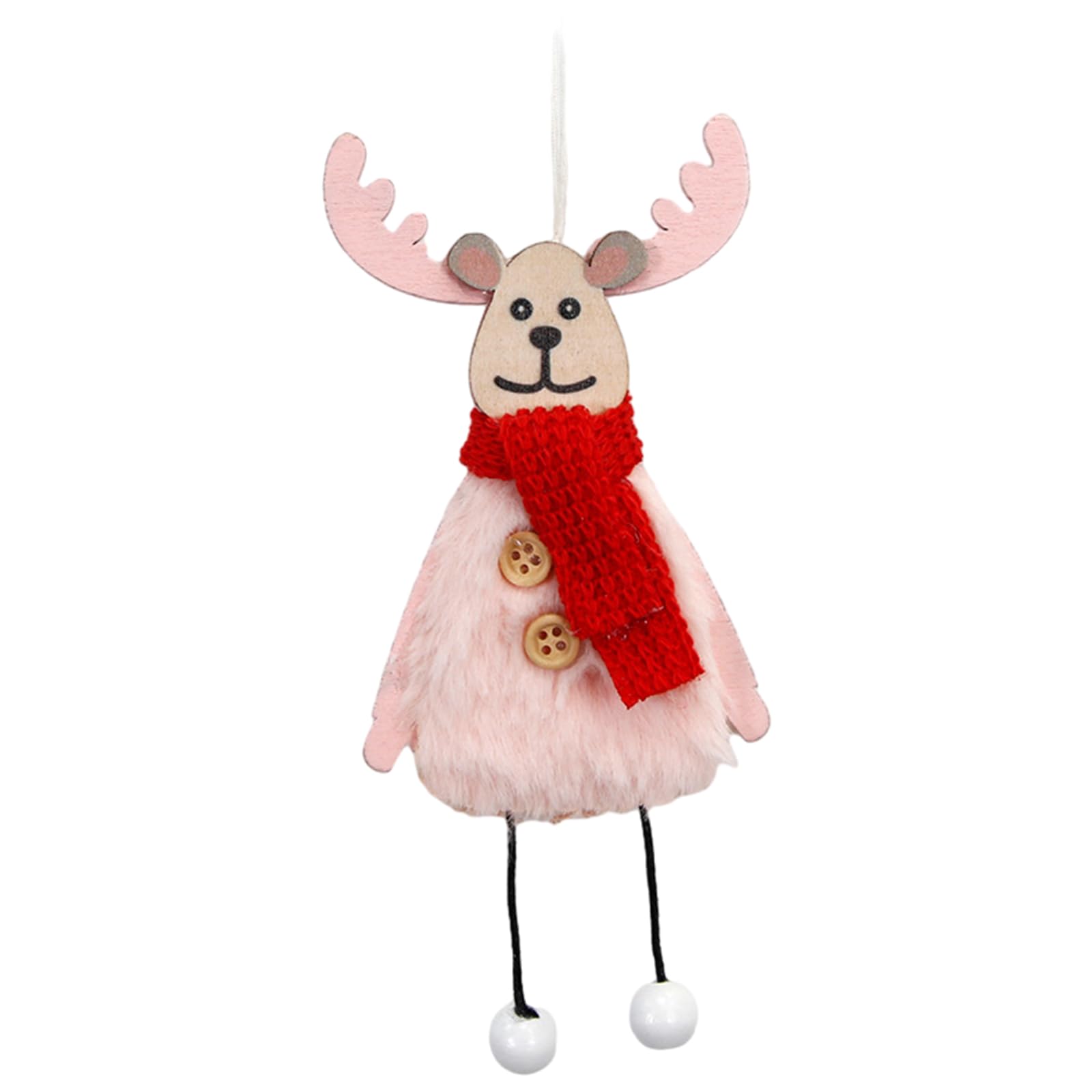 Kalttoy Christmas Elk Dolls Pendant Christmas Trees Hanging Ornament Decorative Reindeer Dolls Craft Holiday Party Decoration Decorations for Tree