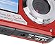 2,7K Unterwasserkamera, wasserdichte Digitalkamera Full HD 2,7K 48MP 16X Zoom Unterwasserkamera 11FT wasserdichte Kompakte Digitalkamera Zum Schnorcheln und Tauchen (Rot)