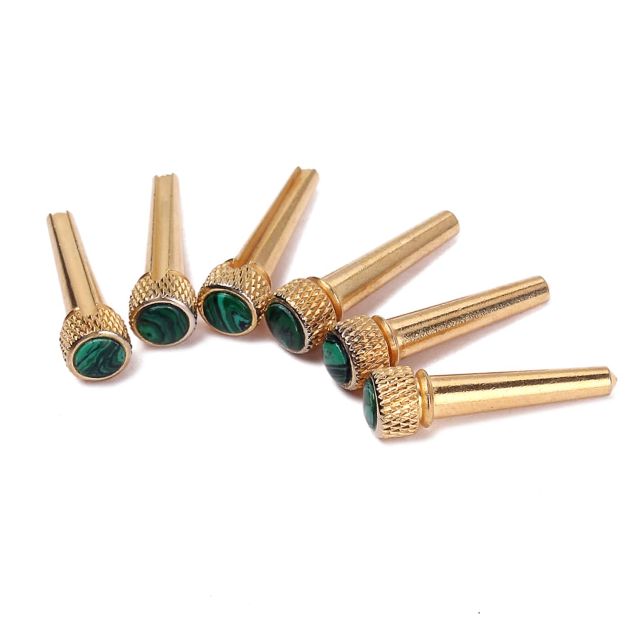 ifundom 18pezzi Perni Per Ponte Chitarra Acustica Ottone Con Intarsio Abalone Da Migliora Suono e Stile Per Chitarre Sei Corde