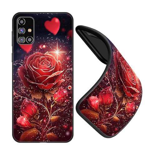 JEZSHTAI Cover per Samsung Galaxy M31S Custodia in Silicone Antiurto Con Disegno Del Modello,Sottile Morbida in TPU Antigraffio Protettiva Case,B01