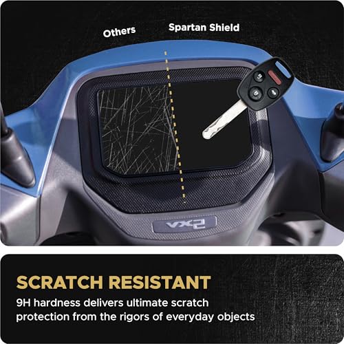 Image of Spartan Shield Screen Guard For Hero VIDA VX2 PLUS 2026 Electric Scooter || 4.3 Inch Color TFT Display Protector || Anti Scratch | Water Resistant | HD Clear | VX2Plus EV Bike Accessories 2025 [NOT TEMPERED GLASS] [NOT FOR VX2 GO]