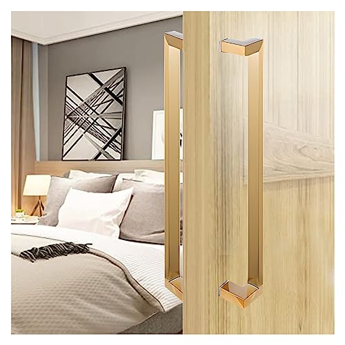 ゴールド 47.2インチ 納屋のドアハンドル 室内用 木製ドア 商業用 ガラススライドドア 引き手 押し手 室内/屋外ドア