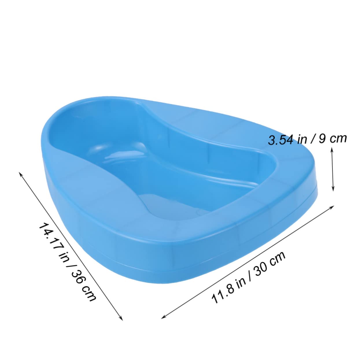 KOMBIUDA Plastic Bedpan for Bedridden Elderly Universal Size Bedpan Toilet for Men Women