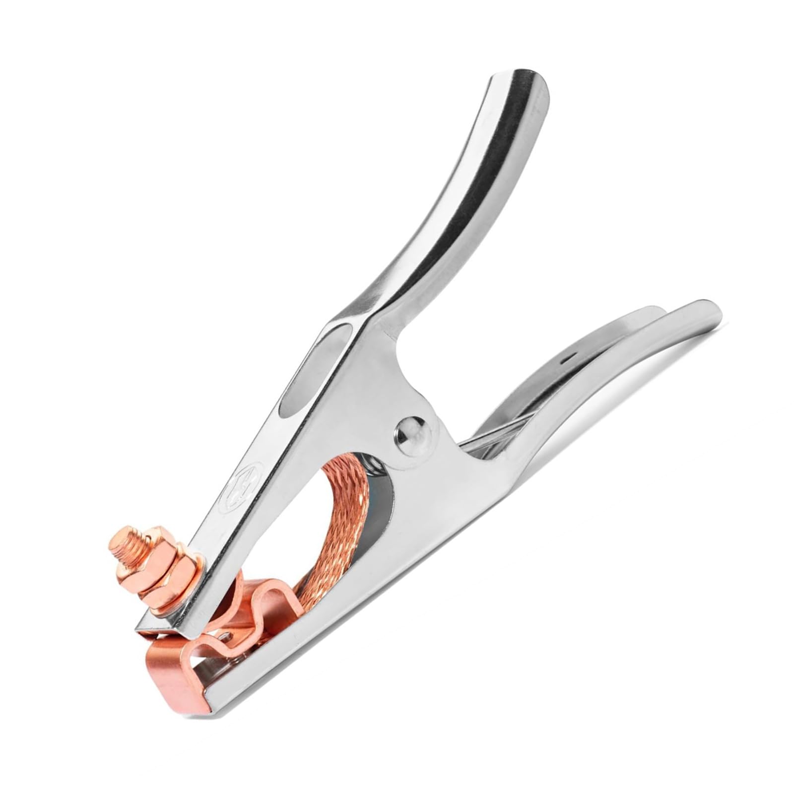 Power Welding Ground Clamp Heavy Duty 500A Copper Plated Jaw Braided Welding Earth Clip Tool for Power Ground Clamp