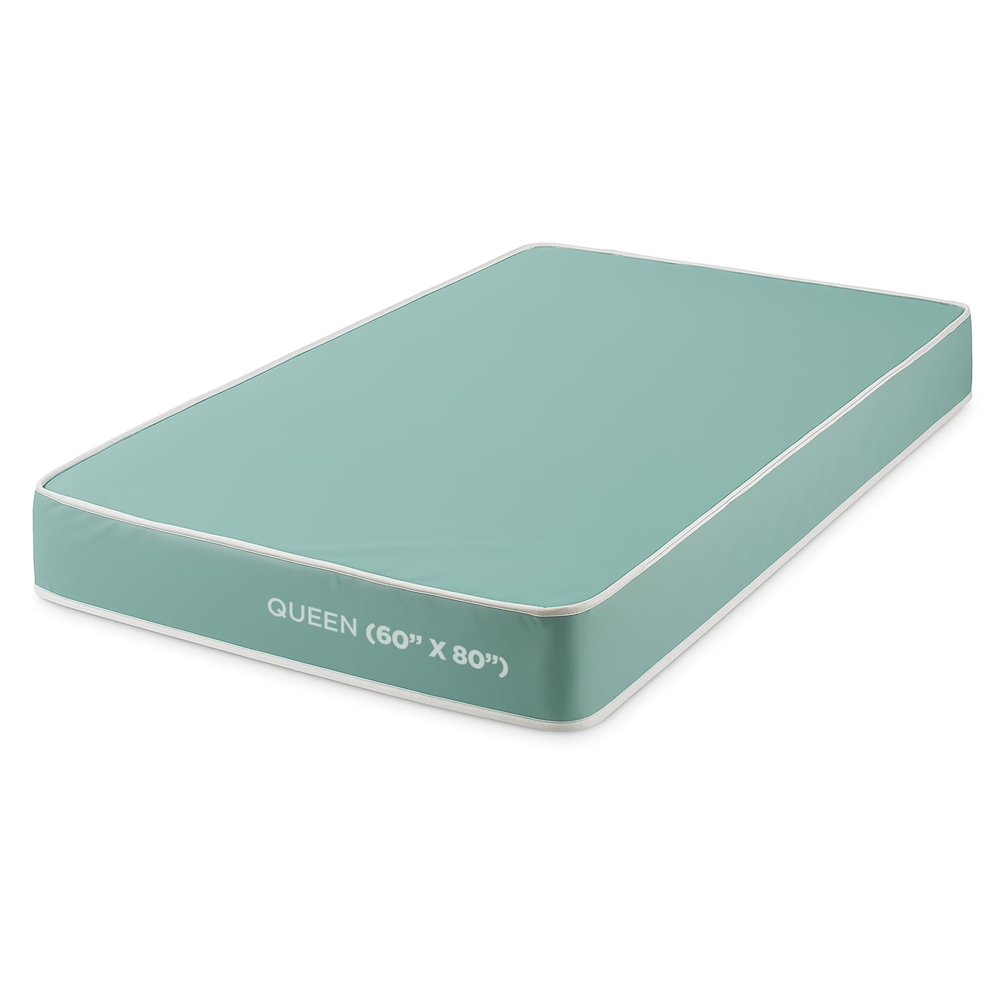 FORTNIGHT BEDDING 6-Inch Foam Mattress with Water Resistant Vinyl Cover, Firm Mattress, Sleep Mattress for Kids and Adults, Mattress in a Box CertiPUR-US Certified, Made in USA (Queen)