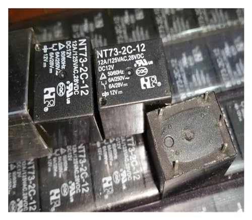 Relé NT73-2C-S12 DC12V de 5 pines con alta capacidad de conmutación segura