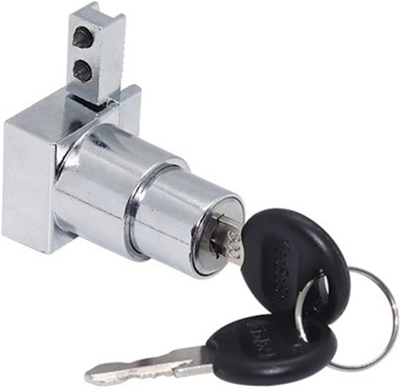 Glass Lock Glass Sliding Door Lock Glass Cabinet Lock Window Lock Track Special Lock MA039 1Pcs(Same Key)