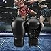 kowaku Adult Boxing Gloves, Breathable,PU Leather,Punching Bag Focus Mitts Pads for Workout Taekwondo Kickboxing Men and Women, Black