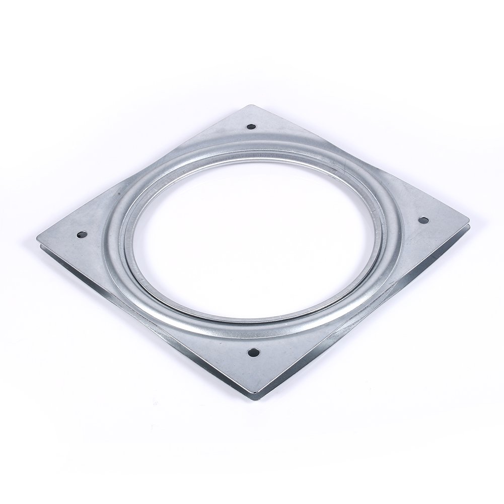 15cm/6in Quincaillerie de 500 Kg Roulements de Plateau Tournant Pivotant en Métal Carré pour Bureau TV Plaque de Roulement Rotative pour Plateaux de Service, étagères de Rangement de Cuisine