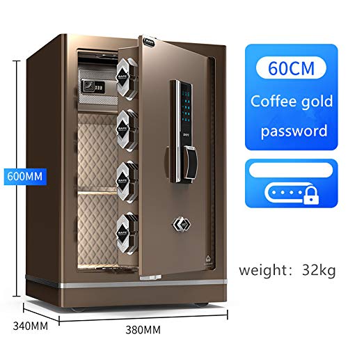 Fingerabdruck-Passwort Digital Safe Box, 45cm / 60cm Einbrecher Hotels Nacht Alarm Warnung Safes CPU Semiconductor Safe für Home