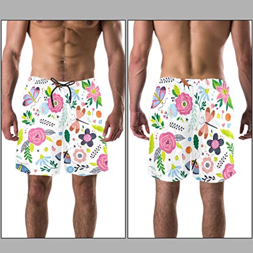 Fleurs de papillons de printemps sur un maillot masculin léger - 3