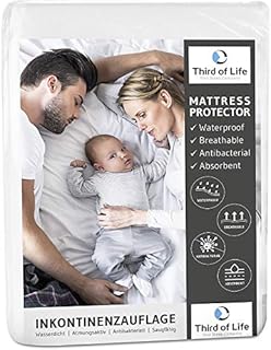 Ochraniacz na materac 75x90cm | 2 w zestawie | 100% nieprzemakalny podkład na materac | Nakładka ochronna dla dzieci, niemowląt, seniorów, zwierząt | Oddychająca ochrona na łóżko