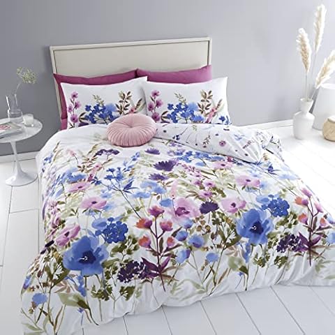 Catherine Lansfield Countryside Floral King Duvet Set Cover