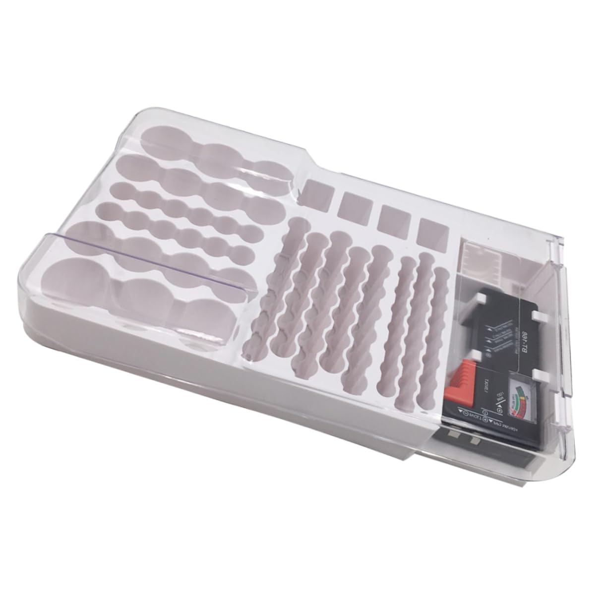 Gatuida Tester per Custodia di Stoccaggio della Batteria Robusto Organizer per La Conservazione della Batteria per