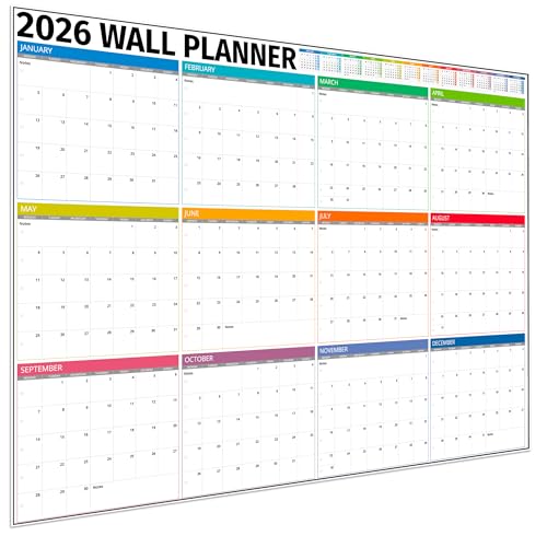 Agenda anual completa 2025 – calendário da parede de apagar a seco 2025 - 12 meses para escritório, universidade, professor, ano escolar 2025 – edição de caixas