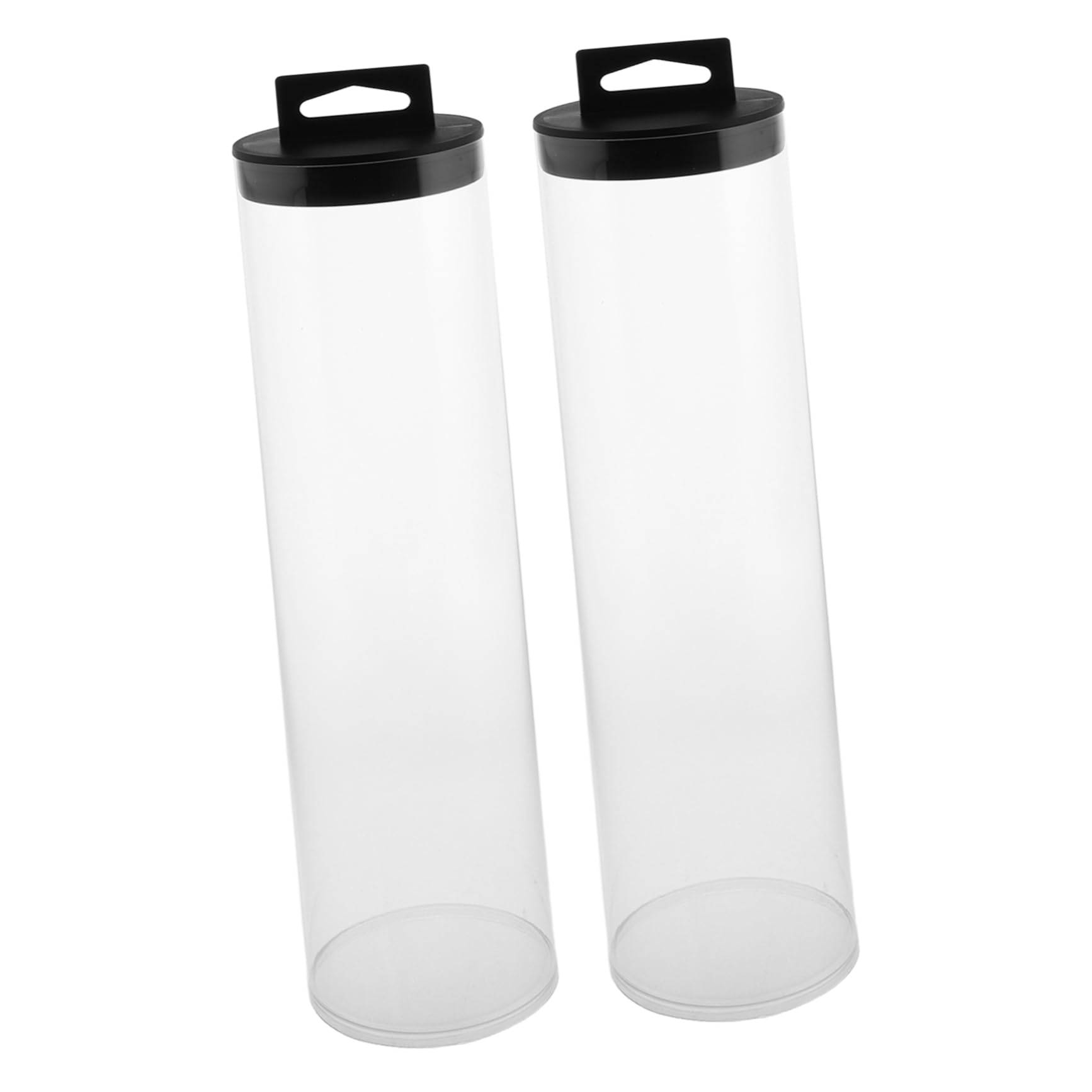 Hemoton Ball Tube Case 2-Pack Storage Container for Tennis Balls Lightweight and Portable