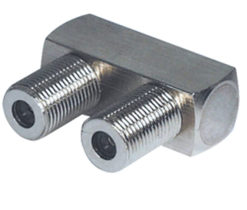 Sat-Fox SAT F-Adapter U-piece | U Connector F Female to F Female | for TV Adapter Connector Coupling Splitter | F-Adapter for a Satellite Cable Antenna Cable Coaxial Cable