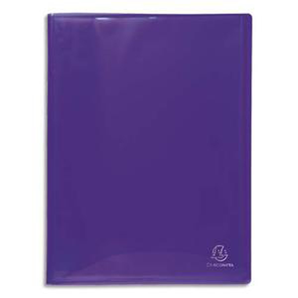 Lot de 8 Protège documents polypropylène glossy IDERAMA, 120 vues/60 pochettes, coloris VIOLET