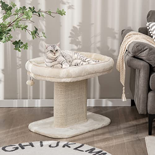 Árbol para Gatos 2 Niveles, Beige, 19.5 pulg miniatura 7