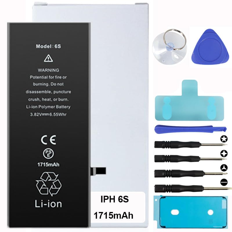Batterie pour iPhone 6S avec kit de réparation complet et stickers