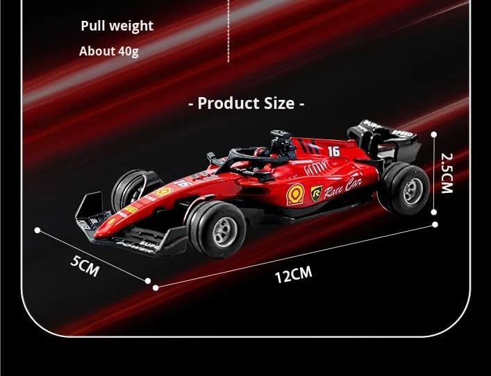 Image of 1:64 Die cast Metal F1 Mini RC Racing car with LED Lights | 2.4GHz Remote Control Car | 3 Speed Adjustable, USB Rechargeable Alloy RC Car for Kids & Adults Indoor /Outdoor Racing